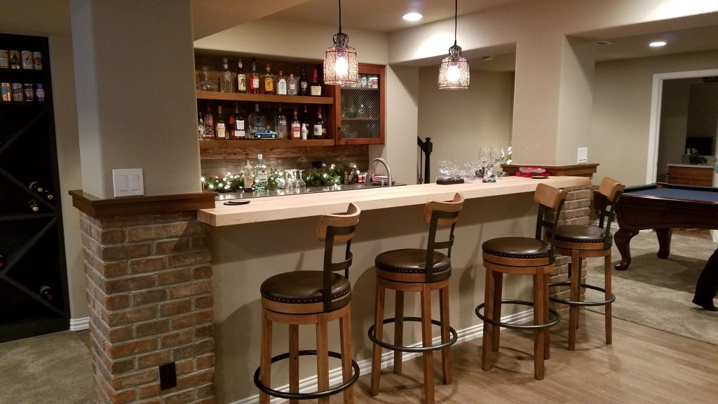 Basement Renovation Project - Bar/Lounge